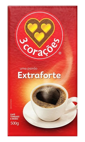 CAFÉ EM PÓ A VÁCUO 500G 3 CORAÇÕES EXTRA FORTE CAFÉ EM PÓ A VÁCUO 500G 3 CORAÇÕES EXTRA FORTE