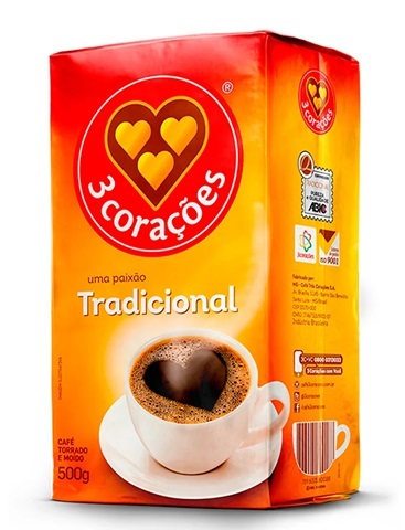 CAFÉ EM PÓ A VÁCUO 500G 3 CORACOES TRADICIONAL CAFÉ EM PÓ A VÁCUO 500G 3 CORACOES TRADICIONAL