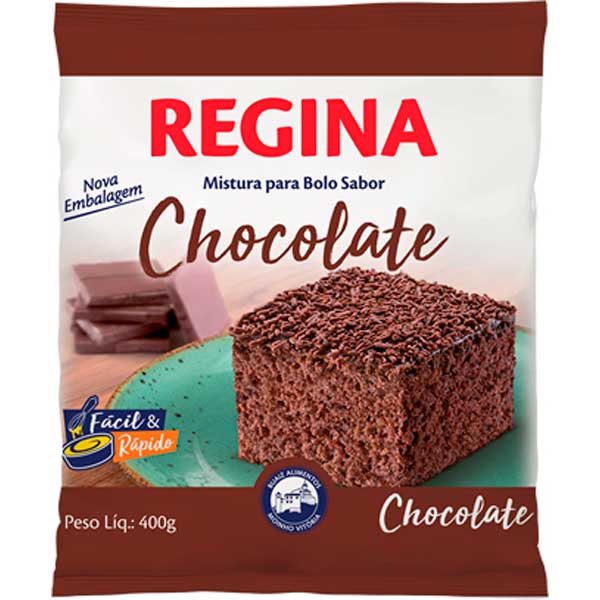 MISTURA BOLO REGINA 400G CHOCOLATE