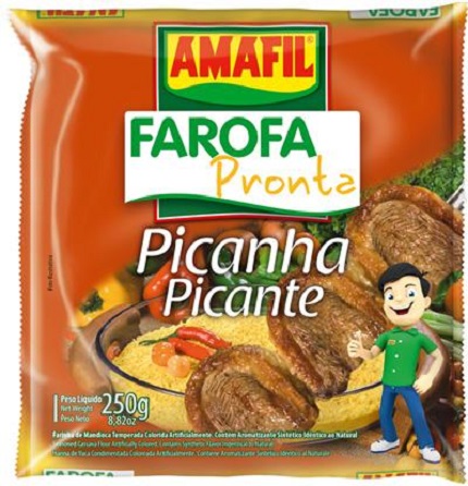 FAROFA PRONTA AMAFIL 250G PICANHA PICANTE