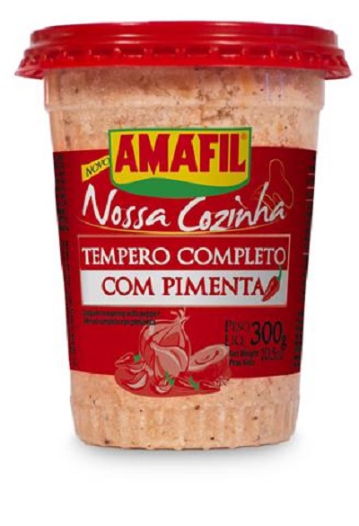 TEMPERO EM PASTA AMAFIL PT 300G COMPLETO COM PIMENTA