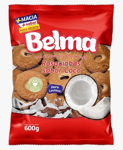 BISCOITO ROSQUINHA BELMA 600G COCO