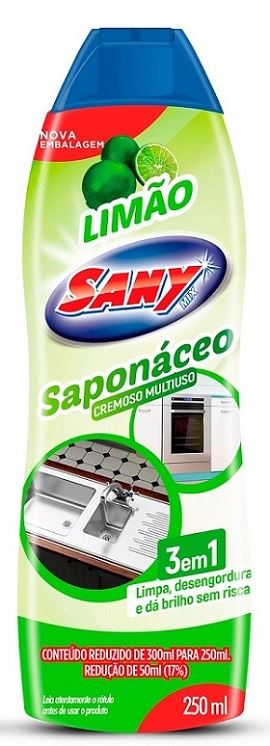 SAPONACEO CREMOSO 250ML SANY LIMAO