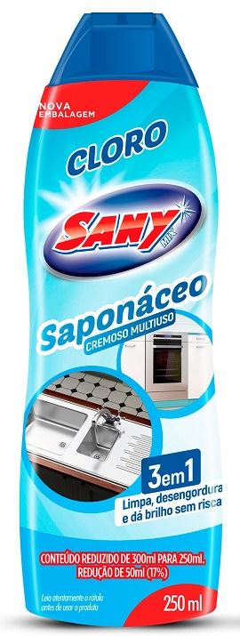 SAPONACEO CREMOSO 250ML SANY CLORO