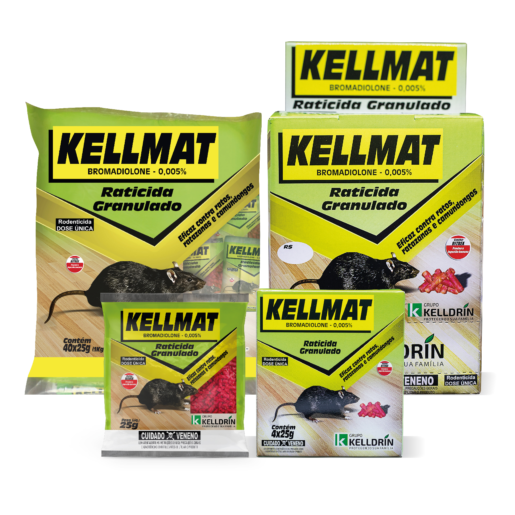 RATICIDA KELLMAT GRANULADO SACHE 25G