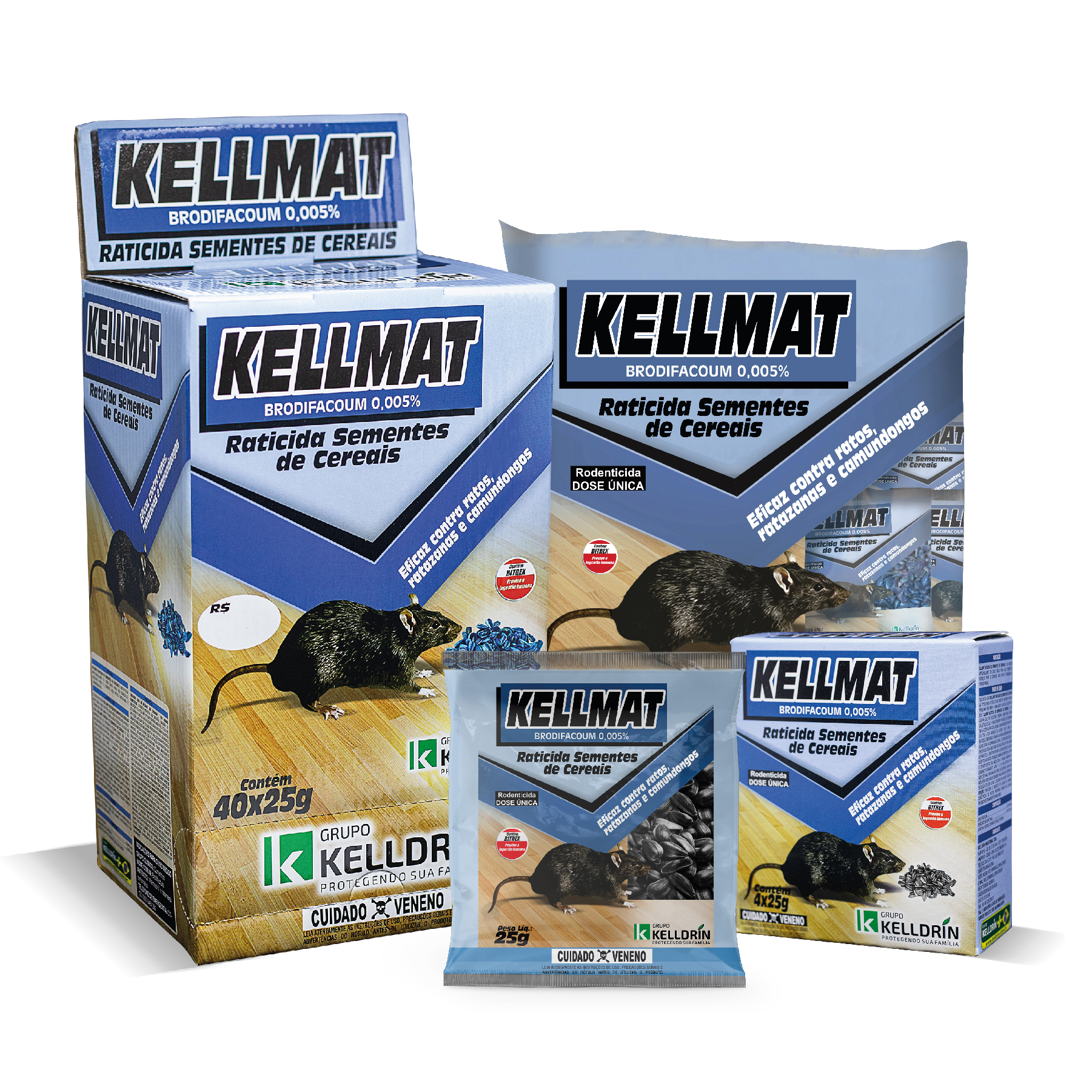 RATICIDA KELLMAT SEMENTE SACHE 25G RATICIDA KELLMAT SEMENTE SACHE 25G