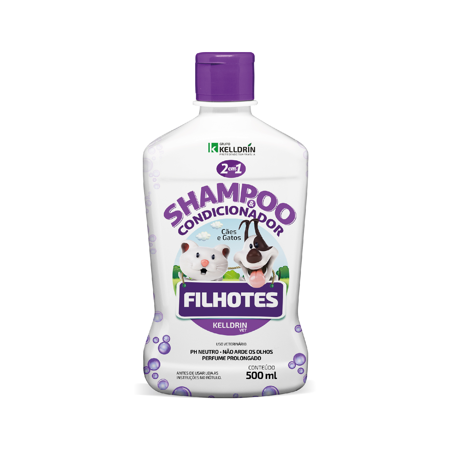 SHAMPOO E CONDICIONADOR PET FILHOTE KELLDRIN 500ML