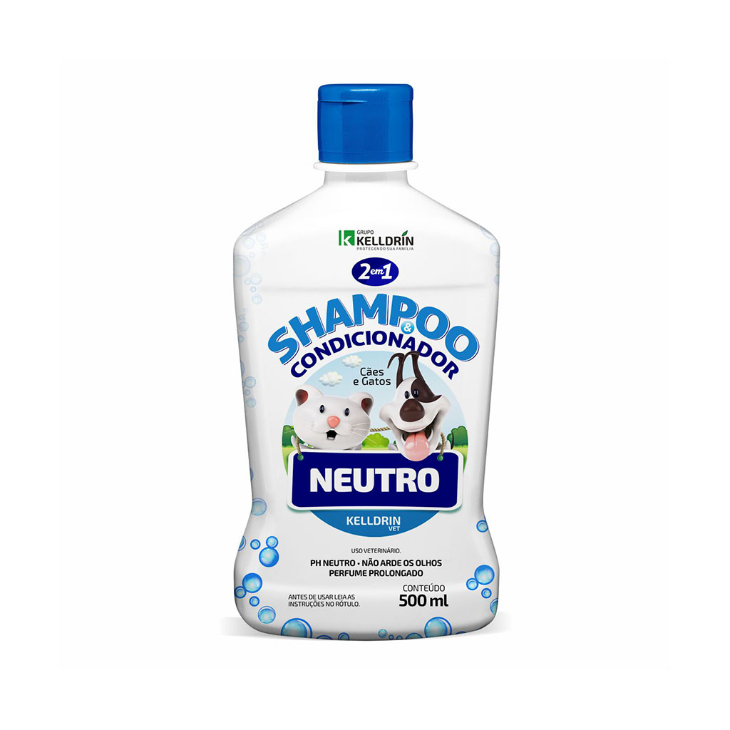 SHAMPOO E CONDICIONADOR PET NEUTRO KELLDRIN 500ML