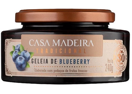 GELEIA CASA MADEIRA GOURMET 240G MIRTILO (BLUEBERRY)