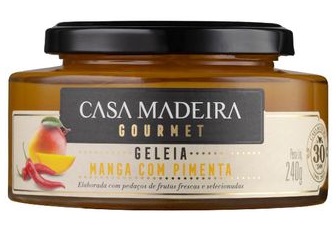 GELEIA CASA MADEIRA GOURMET 240G MANGA COM PIMENTA