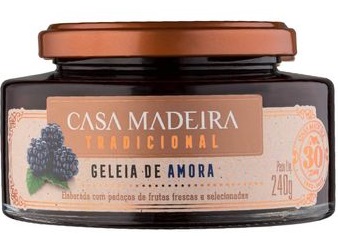 GELEIA CASA MADEIRA TRADICIONAL 240G AMORA 