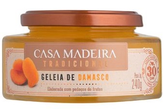 GELEIA CASA MADEIRA TRADICIONAL 240G DAMASCO