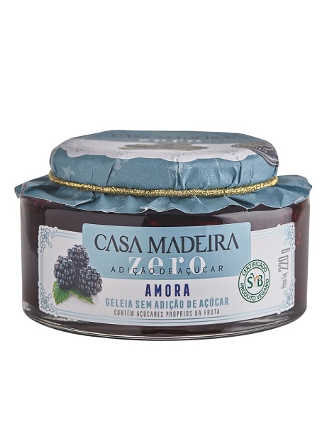 GELEIA CASA MADEIRA ZERO AÇÚCAR 220G AMORA