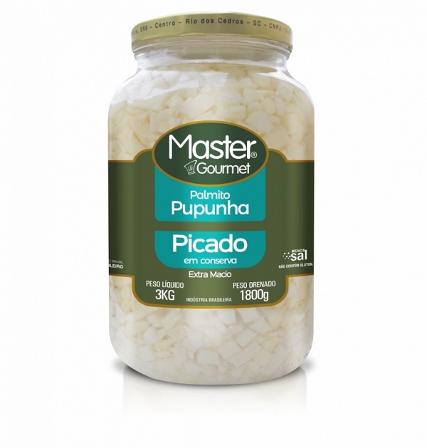 PALMITO PUPUNHA MASTER VIDRO 1,800KG PICADO