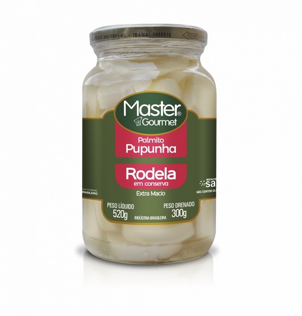 PALMITO PUPUNHA MASTER VIDRO 300G RODELA PALMITO PUPUNHA MASTER VIDRO 300G RODELA