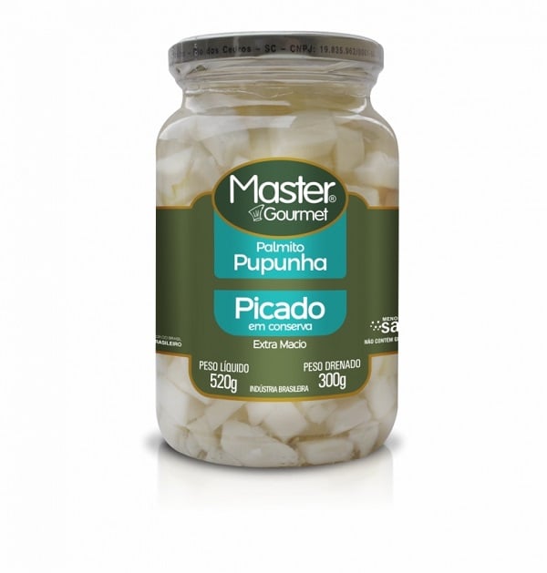 PALMITO PUPUNHA MASTER VIDRO 300G PICADO