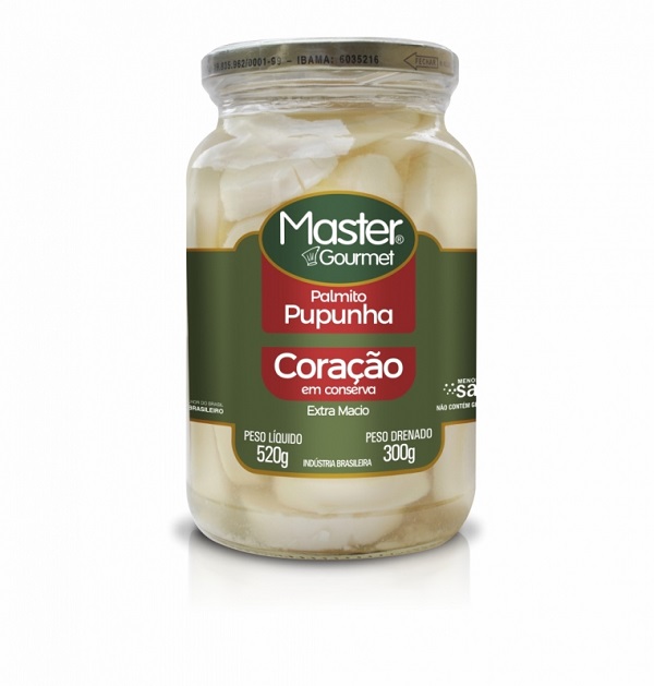 PALMITO PUPUNHA MASTER VIDRO 300G CORACAO