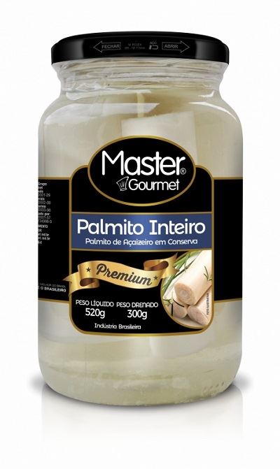 PALMITO ACAI MASTER VIDRO 300G INTEIRO