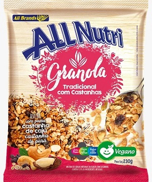 GRANOLA ALLNUTRI 230G TRADICIONAL COM CASTANHA 