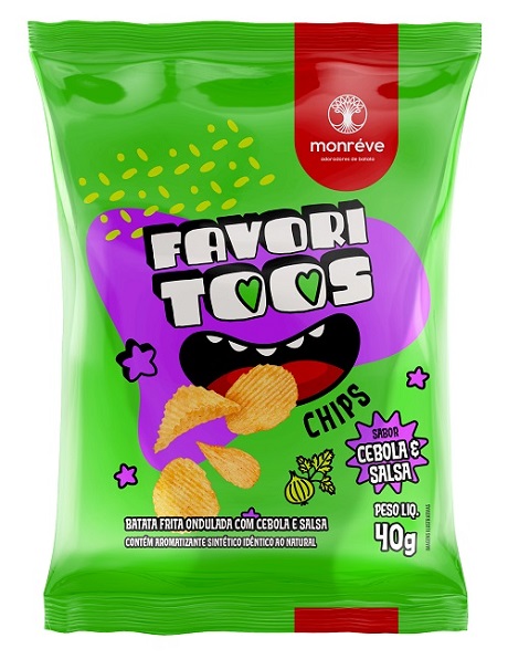 CHIPS BATATA FAVORITOOS 40G CEBOLA E SALSA