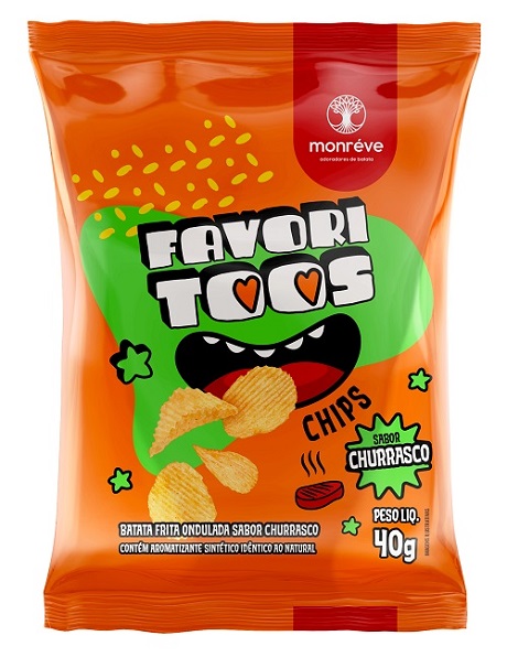 CHIPS BATATA FAVORITOOS 40G CHURRASCO