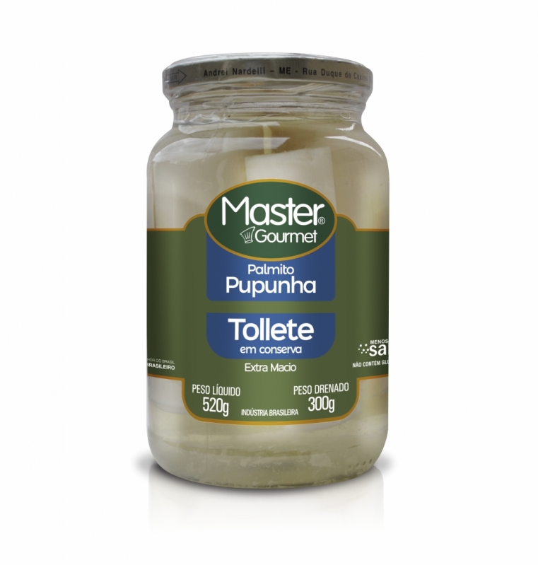 PALMITO PUPUNHA MASTER VIDRO 300G INTEIRO TOLLETE