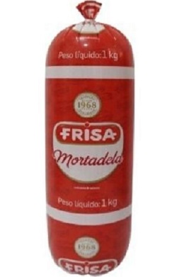 MORTADELA FRISA 1KG SUINA TRADICIONAL