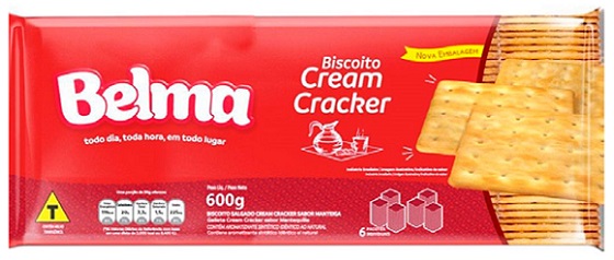 BISCOITO BELMA 600G CREAM CRACKER 