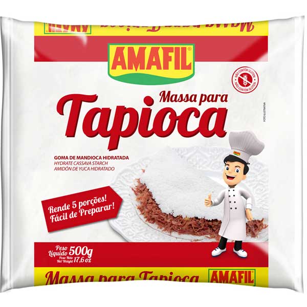 MASSA DE TAPIOCA FECULA HIDRATADA  AMAFIL 500G