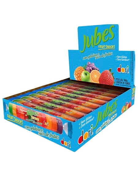 GOMA TUBO 20X48G JUBES FRUIT SNACKS DORI