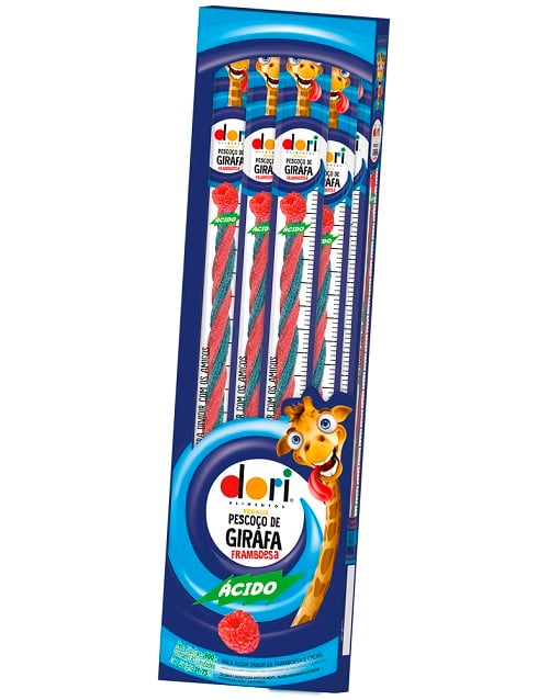 GOMA PESCOÇO DE GIRAFA 30X30G FRAMBOESA DORI