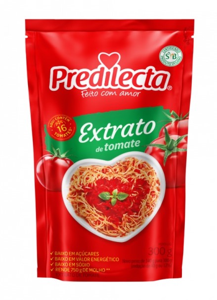 EXTRATO DE TOMATE PREDILECTA DOY PACK 300G EXTRATO DE TOMATE PREDILECTA DOY PACK 300G