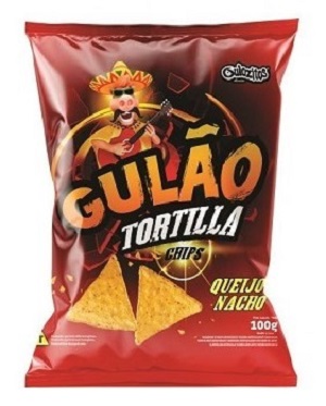 CHIPS GULAO TORTILLA 100G QUEIJO NACHO