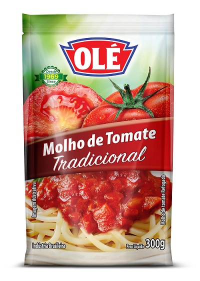 MOLHO DE TOMATE OLE DOY PACK 300GR TRADICIONAL MOLHO DE TOMATE OLE DOY PACK 300GR TRADICIONAL