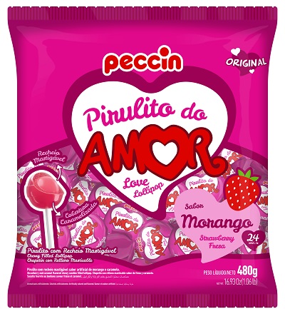 PIRULITO 480G MORANGO DO AMOR  PIRULITO 480G MORANGO DO AMOR