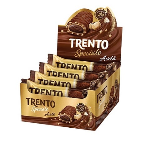 CHOCOLATE TRENTO SPECIALE 26G AVELÃ AO LEITE