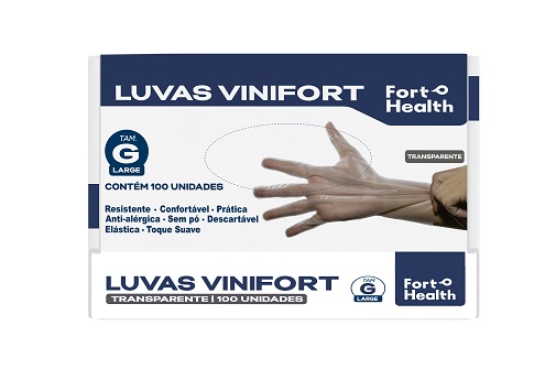 LUVAS VINIL VINIFORT TRANSP G C/100 UN 