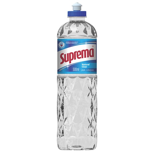 DETERGENTE LIQUIDO SUPREMA 500ML CLEAR