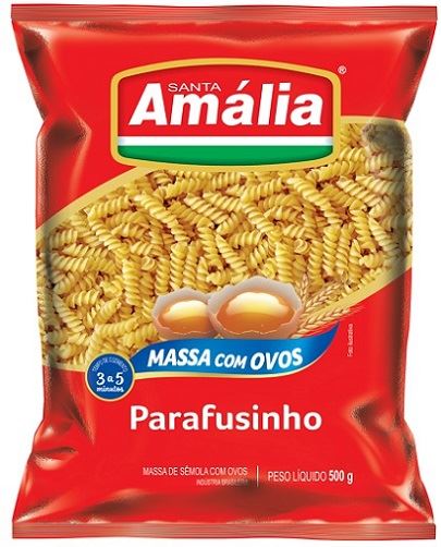 MACARRAO SANTA AMALIA COM OVOS 500G PARAFUSINHO