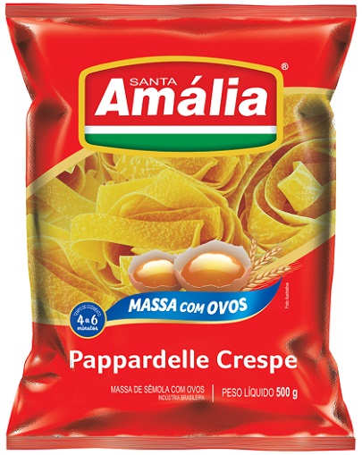 MACARRAO SANTA AMALIA COM OVOS 500G PAPPARDELLE CRES 