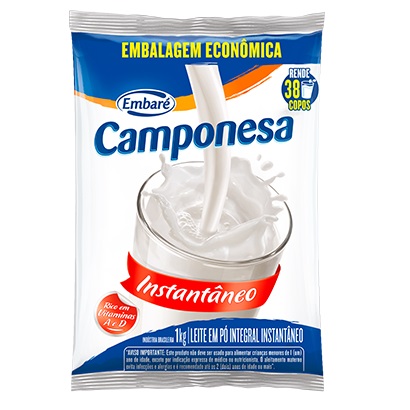 LEITE EM PO PACOTE CAMPONESA 1KG INTEGRAL INSTANTANEO