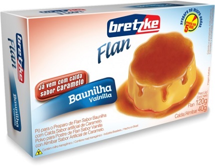 FLAN BRETZKE 160G BAUNILHA COM CALDA CARAMELO