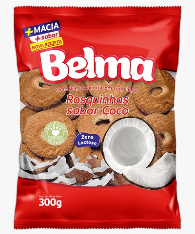 BISCOITO ROSQUINHA BELMA 300G COCO