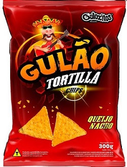 CHIPS GULAO TORTILLA 300G QUEIJO NACHO