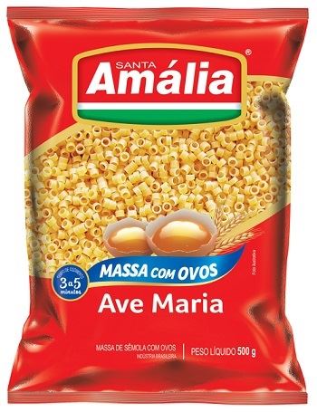 MACARRAO SANTA AMALIA COM OVOS 500G AVE MARIA