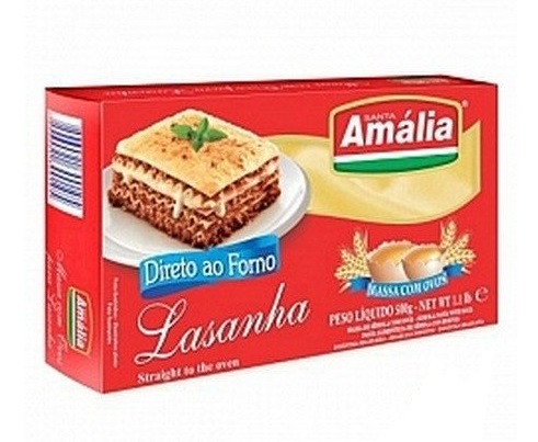 LASANHA SANTA AMALIA OVOS 500G DIRETO AO FORNO