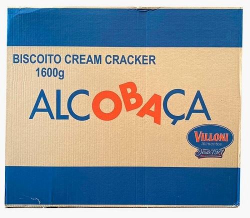BISCOITO 1,6KG ALCOBACA CREAM CRACKER
