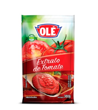 EXTRATO DE TOMATE OLÉ DOY PACK 300G EXTRATO DE TOMATE OLÉ DOY PACK 300G