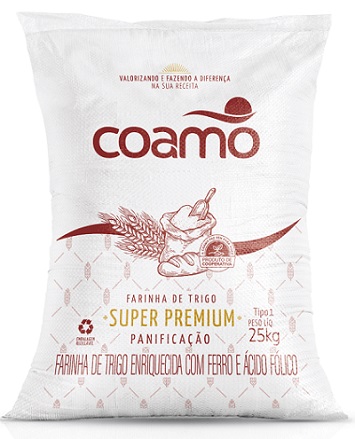 TRIGO 25KG PANIFICAÇÃO COAMO SUPER PREMIUM