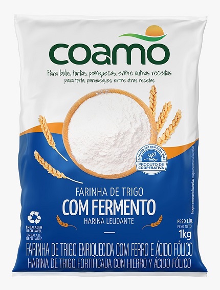 FARINHA DE TRIGO 01KG COAMO COM FERMENTO